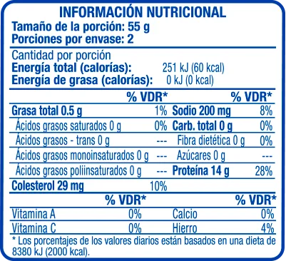 Atún Lomitos en Agua 160g - información